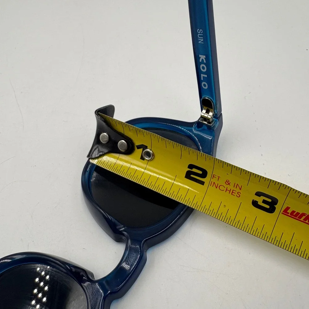 Kolo Sunglasses Unisex OS Blue Excellent Made in Italy 400-8503 Acetate Frames